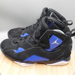 Nike Air‎ Jordan True Flight Men's 11 Black Blue Basketball Sneakers Shoes Flaw